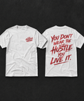 Hustler By Nature Tee ( Red )